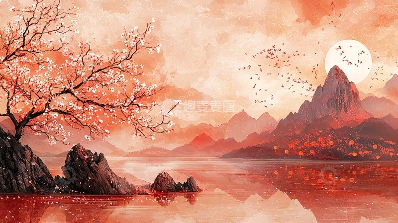 高清大图下载【趣麦麦图】宁静的湖面