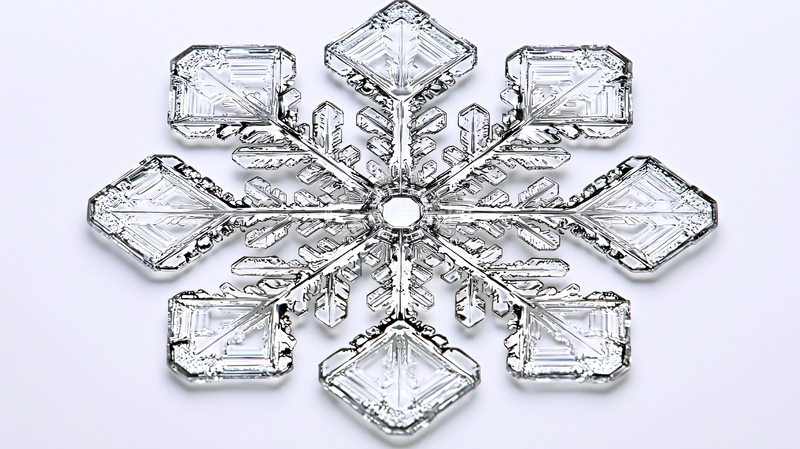 高清大图下载【趣麦麦图】精美六角形冰晶雪花