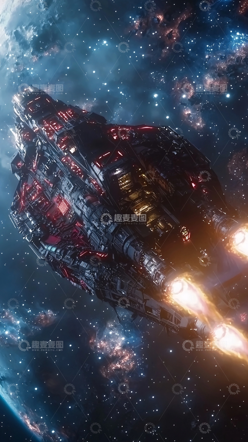 高清大图下载【趣麦麦图】宇宙飞船