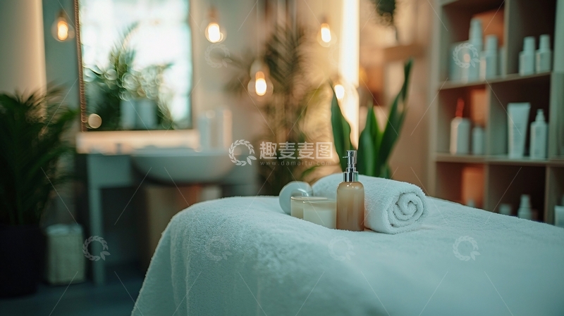 高清大图下载【趣麦麦图】水疗中心按摩床
