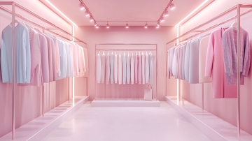 粉色系服装店