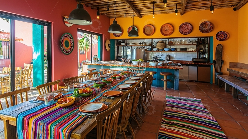高清大图下载【趣麦麦图】墨西哥风格餐厅