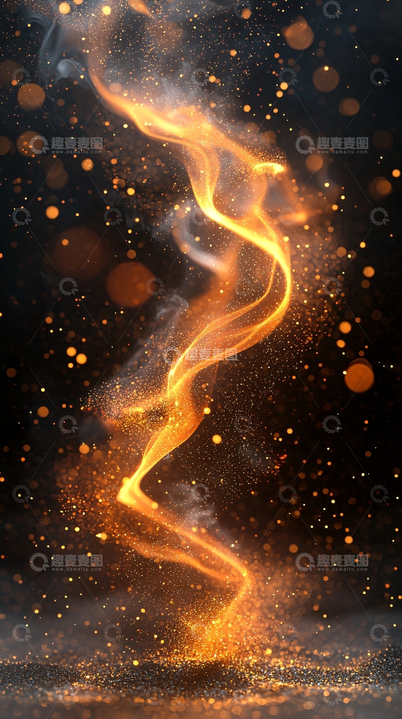 高清大图下载【趣麦麦图】金色光芒扭曲旋转