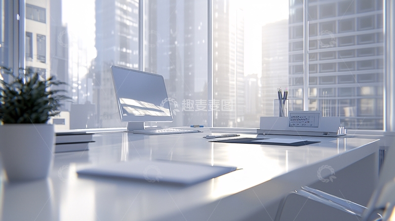 高清大图下载【趣麦麦图】现代化简约办公桌
