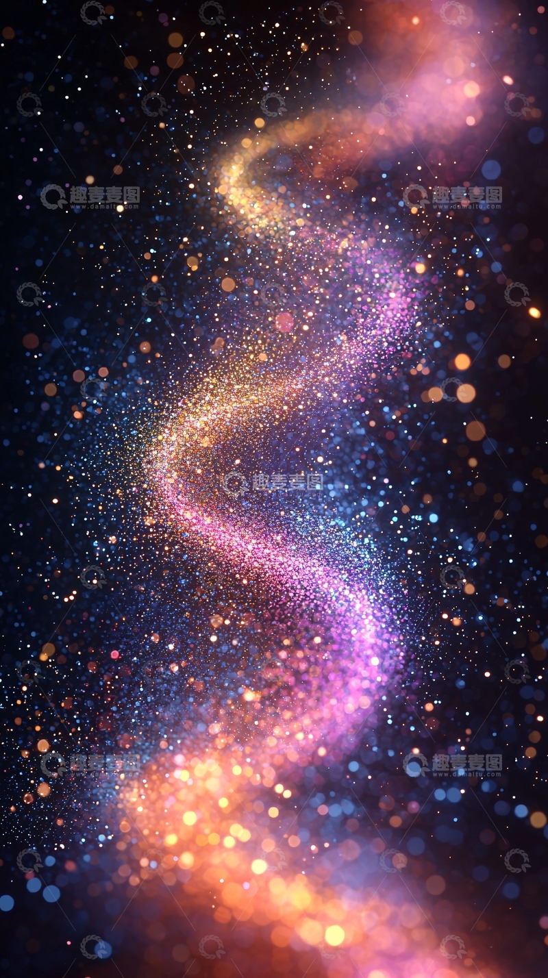 高清大图下载【趣麦麦图】星光闪耀的梦幻星河