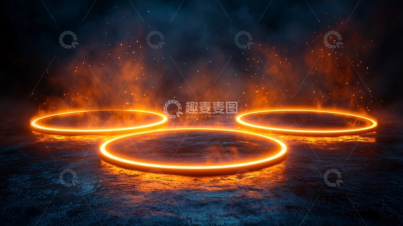 高清大图下载【趣麦麦图】火焰环