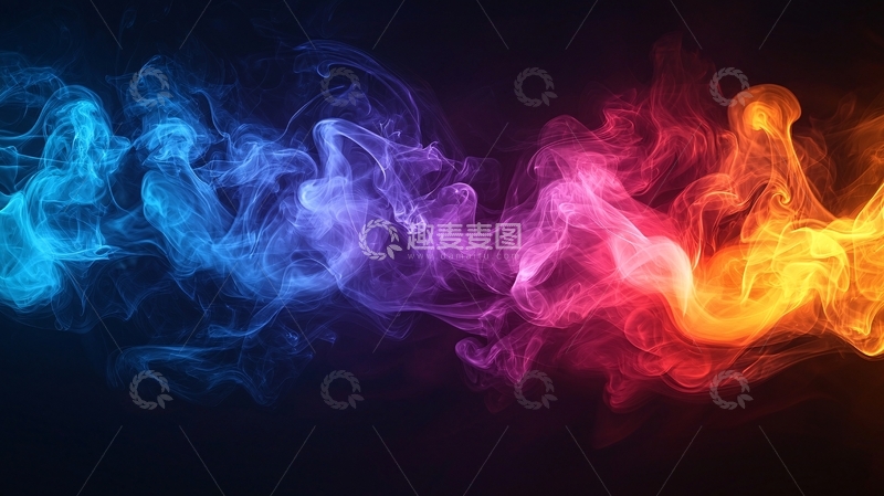 高清大图下载【趣麦麦图】绚丽烟雾效果