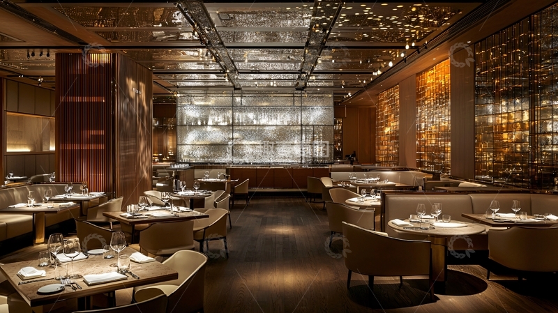 高清大图下载【趣麦麦图】高档餐厅室内设计