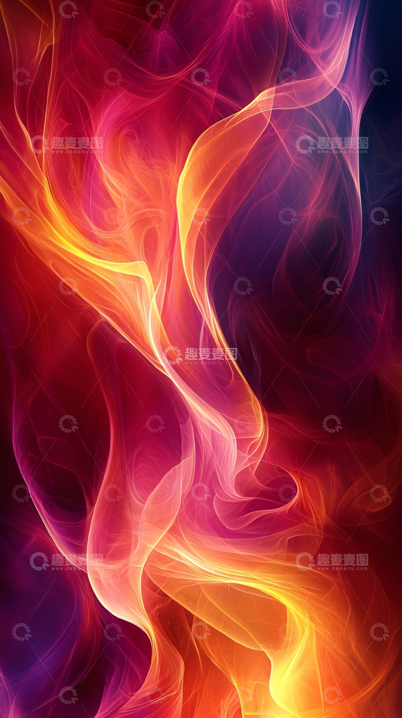 高清大图下载【趣麦麦图】火焰般的抽象艺术背景