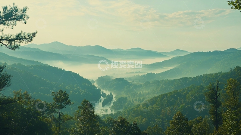 高清大图下载【趣麦麦图】山峦叠嶂