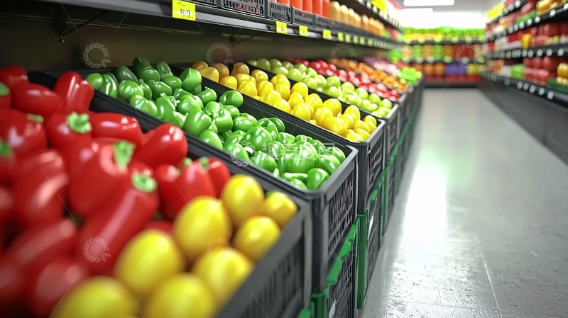 高清大图下载【趣麦麦图】超市蔬果货架