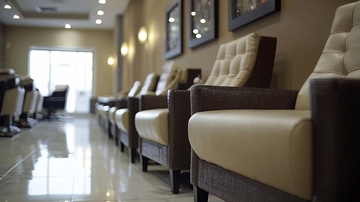 高端理发店候客区