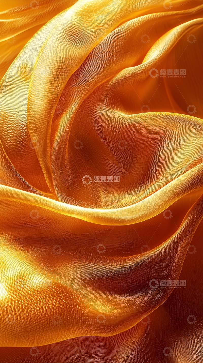 高清大图下载【趣麦麦图】-金色丝绸质感