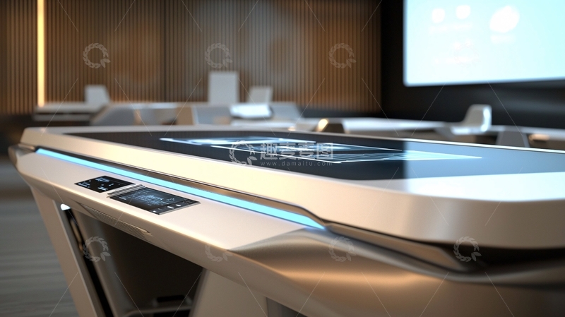 高清大图下载【趣麦麦图】现代化多媒体会议桌