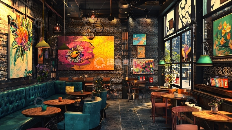 高清大图下载【趣麦麦图】艺术酒吧