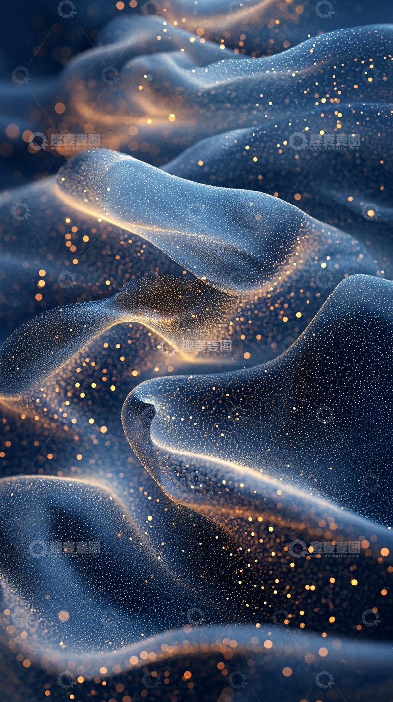 高清大图下载【趣麦麦图】蓝色丝绒材质