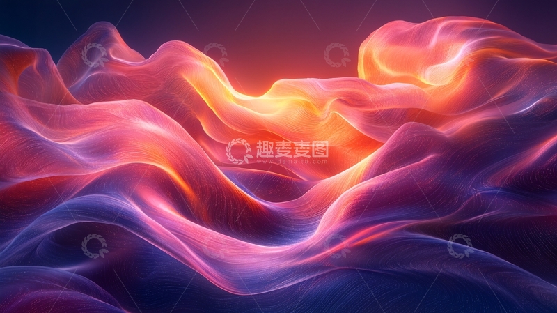 高清大图下载【趣麦麦图】抽象云雾状渐变背景