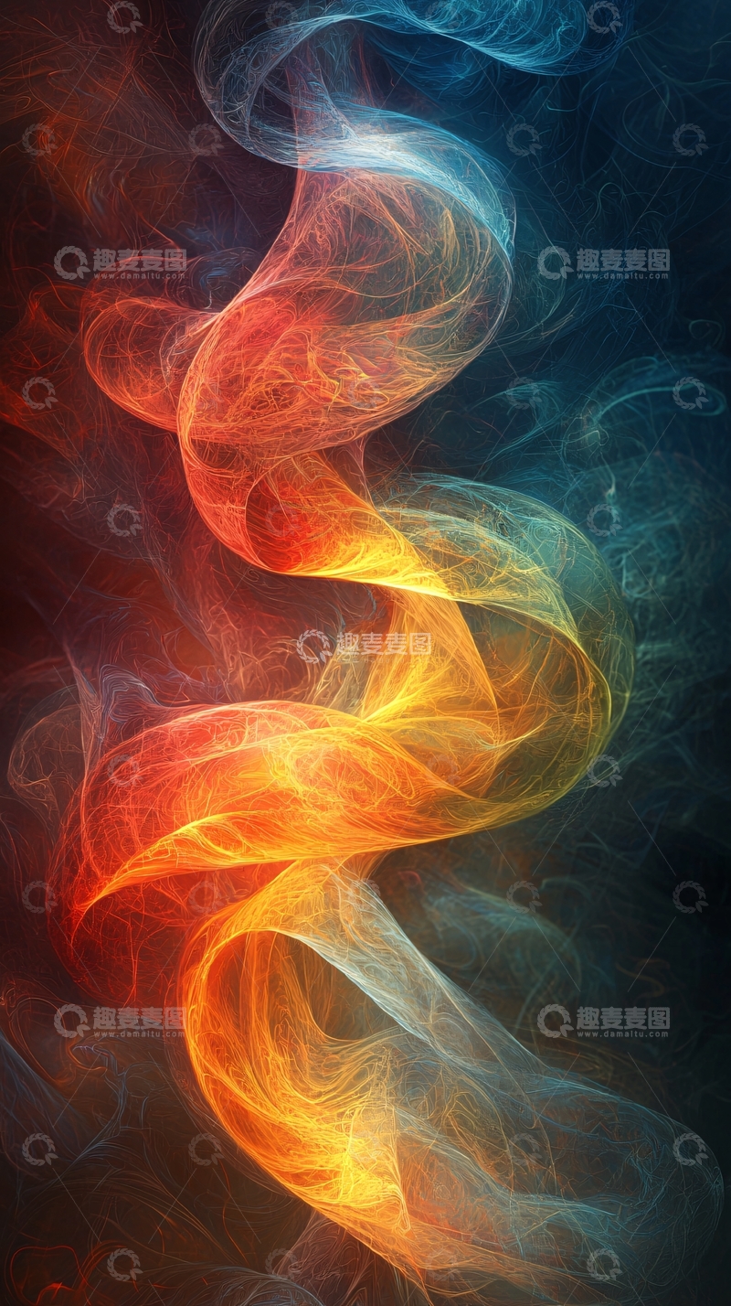 高清大图下载【趣麦麦图】抽象火焰