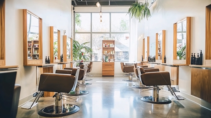 高清大图下载【趣麦麦图】明亮简约现代美发沙龙