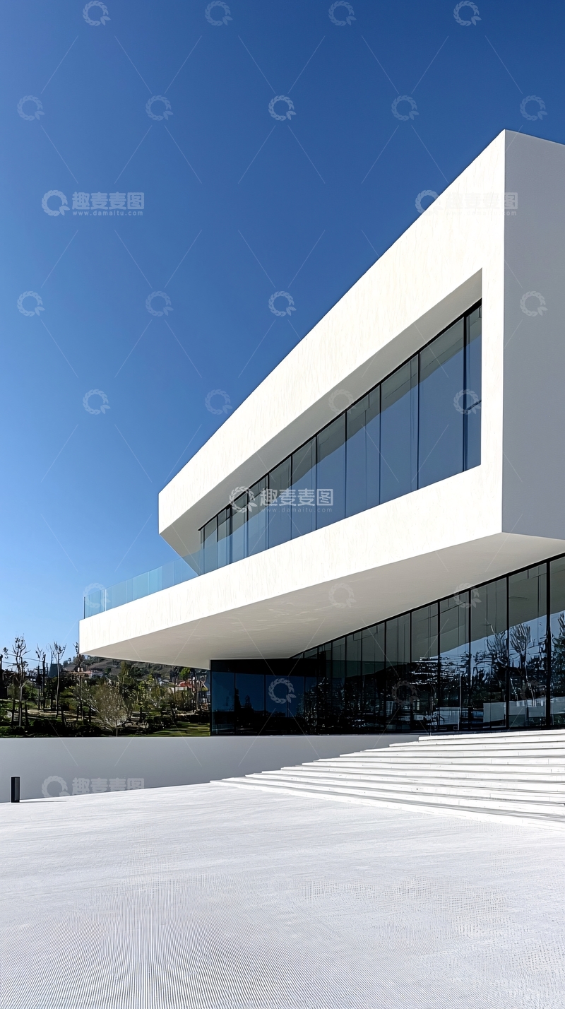 高清大图下载【趣麦麦图】现代简约白色建筑