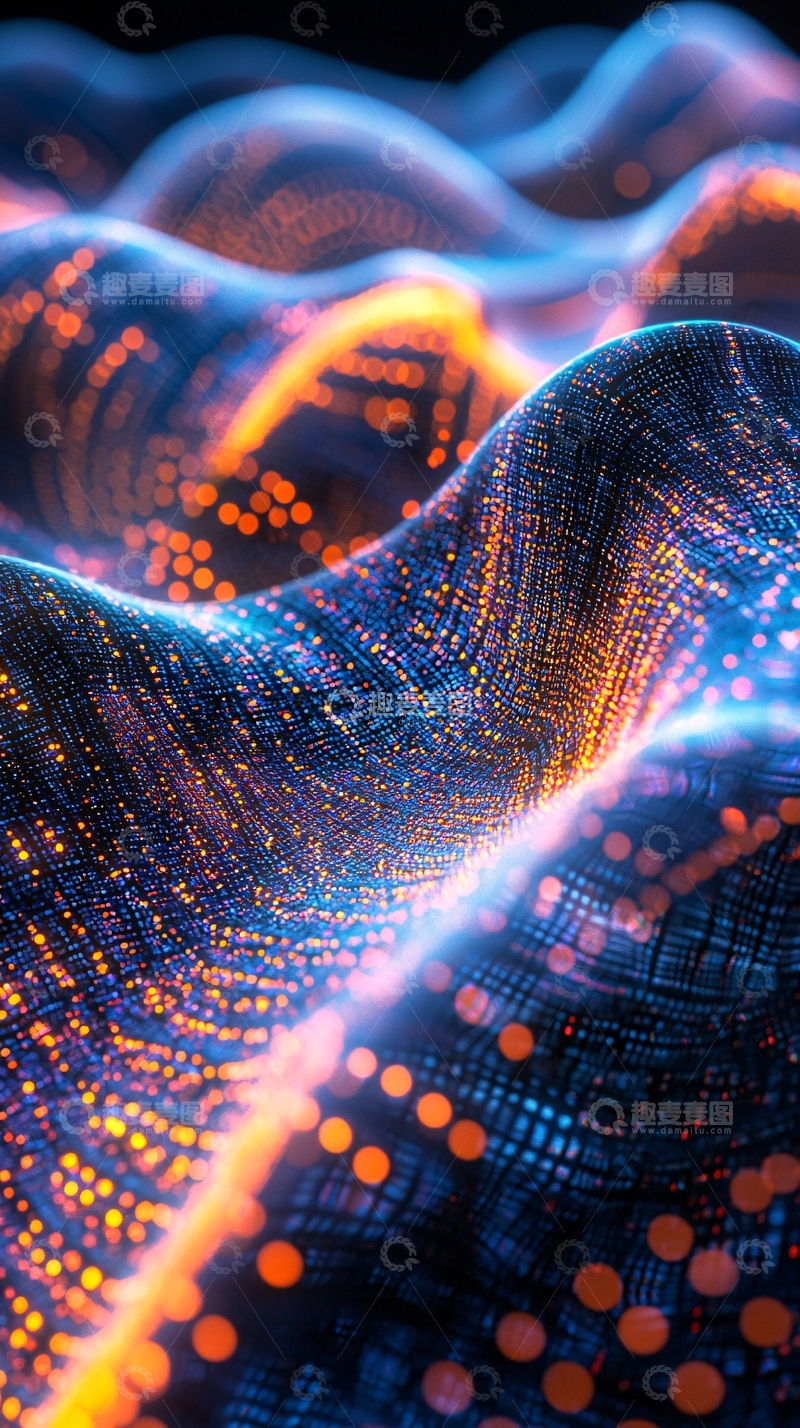 高清大图下载【趣麦麦图】抽象数据流动