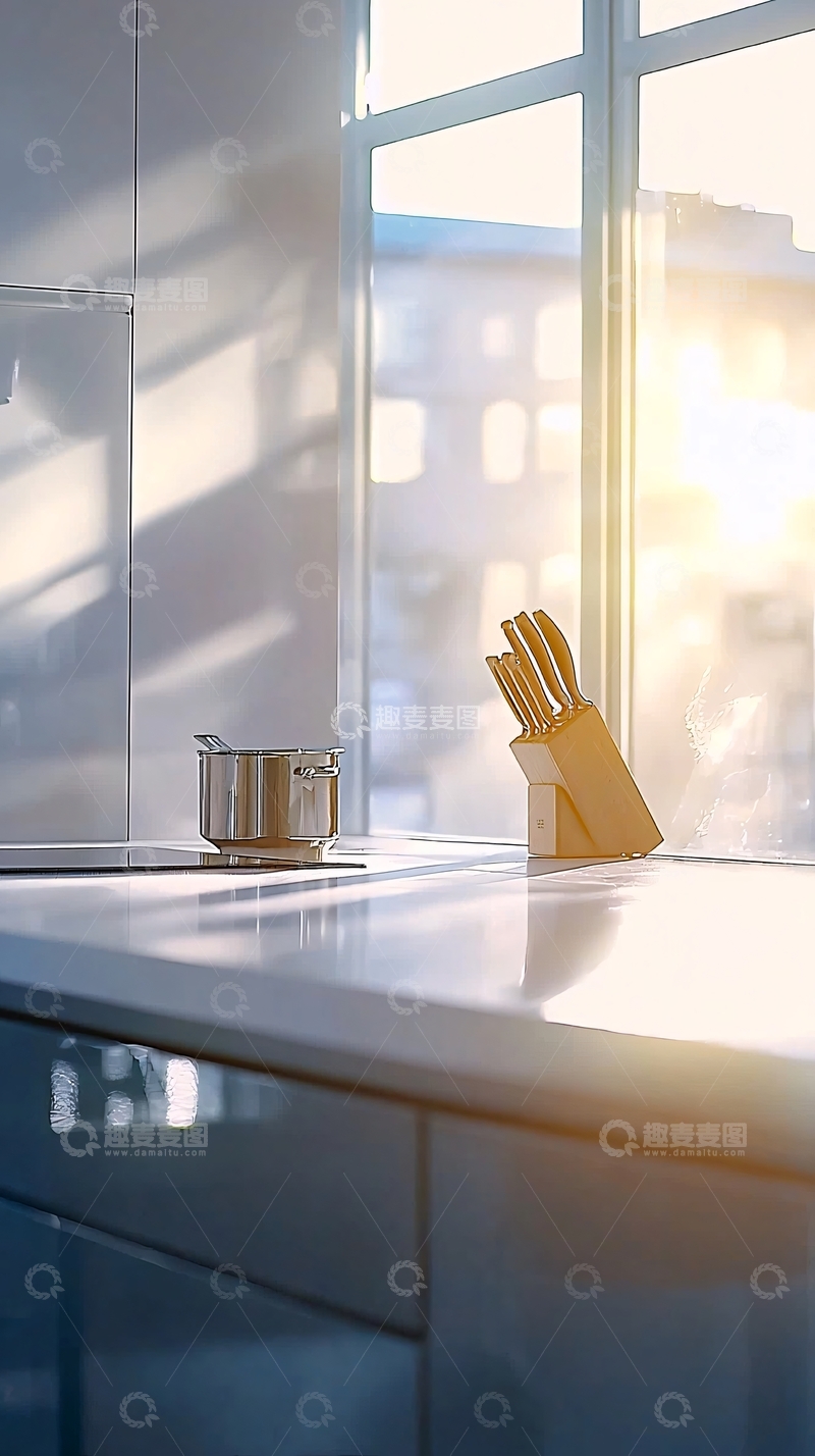 高清大图下载【趣麦麦图】阳光洒进厨房