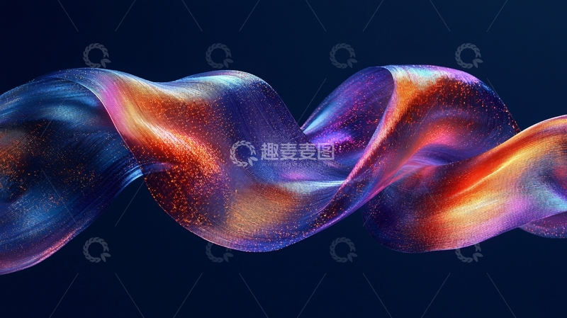 高清大图下载【趣麦麦图】炫彩流动渐变抽象背景