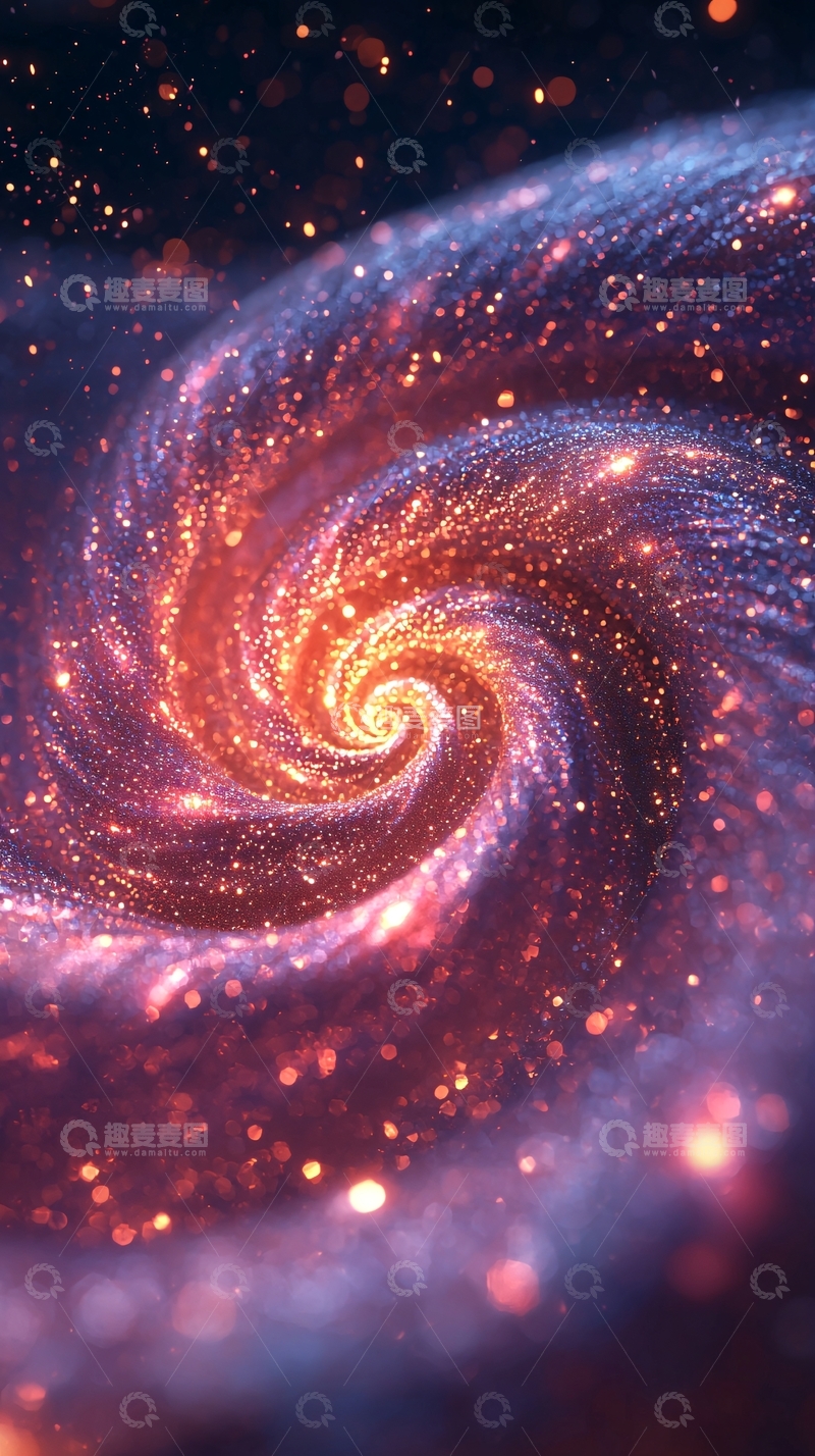 高清大图下载【趣麦麦图】绚丽的螺旋星系