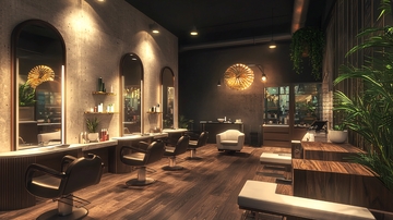 高端美发沙龙室内设计