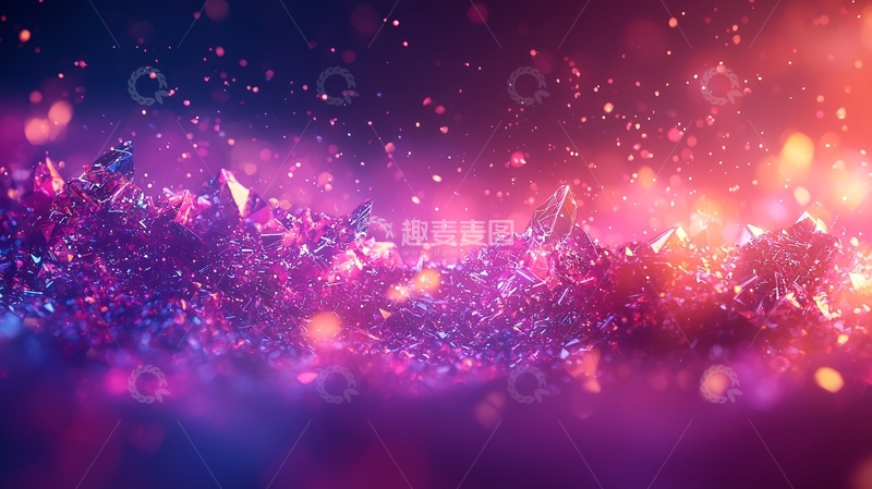 高清大图下载【趣麦麦图】梦幻紫色水晶