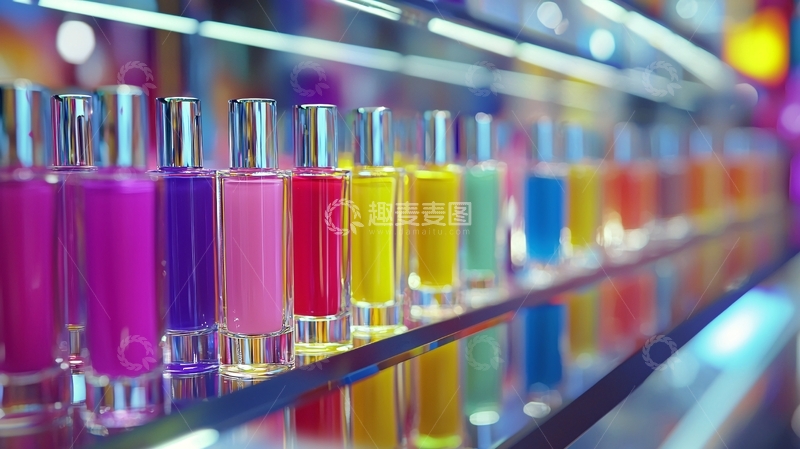 高清大图下载【趣麦麦图】彩色香水瓶