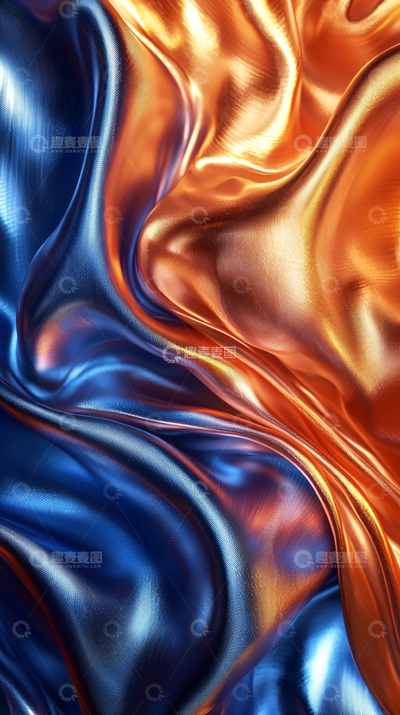高清大图下载【趣麦麦图】流光溢彩的丝绸质感