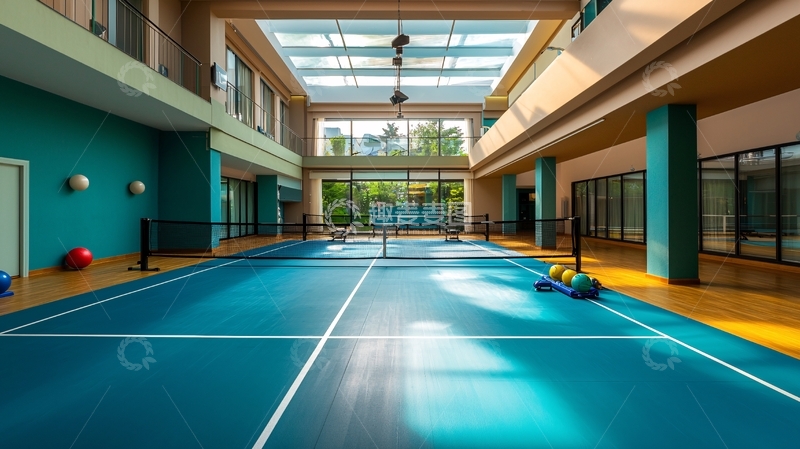 高清大图下载【趣麦麦图】室内羽毛球场