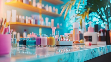 美甲店产品展示