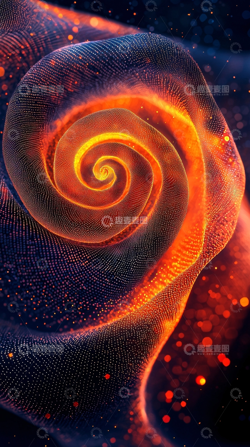 高清大图下载【趣麦麦图】火焰漩涡抽象背景