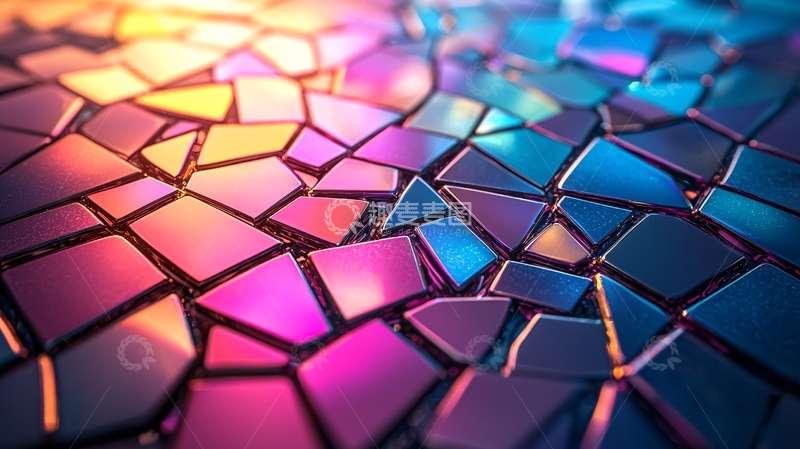 高清大图下载【趣麦麦图】彩色碎片