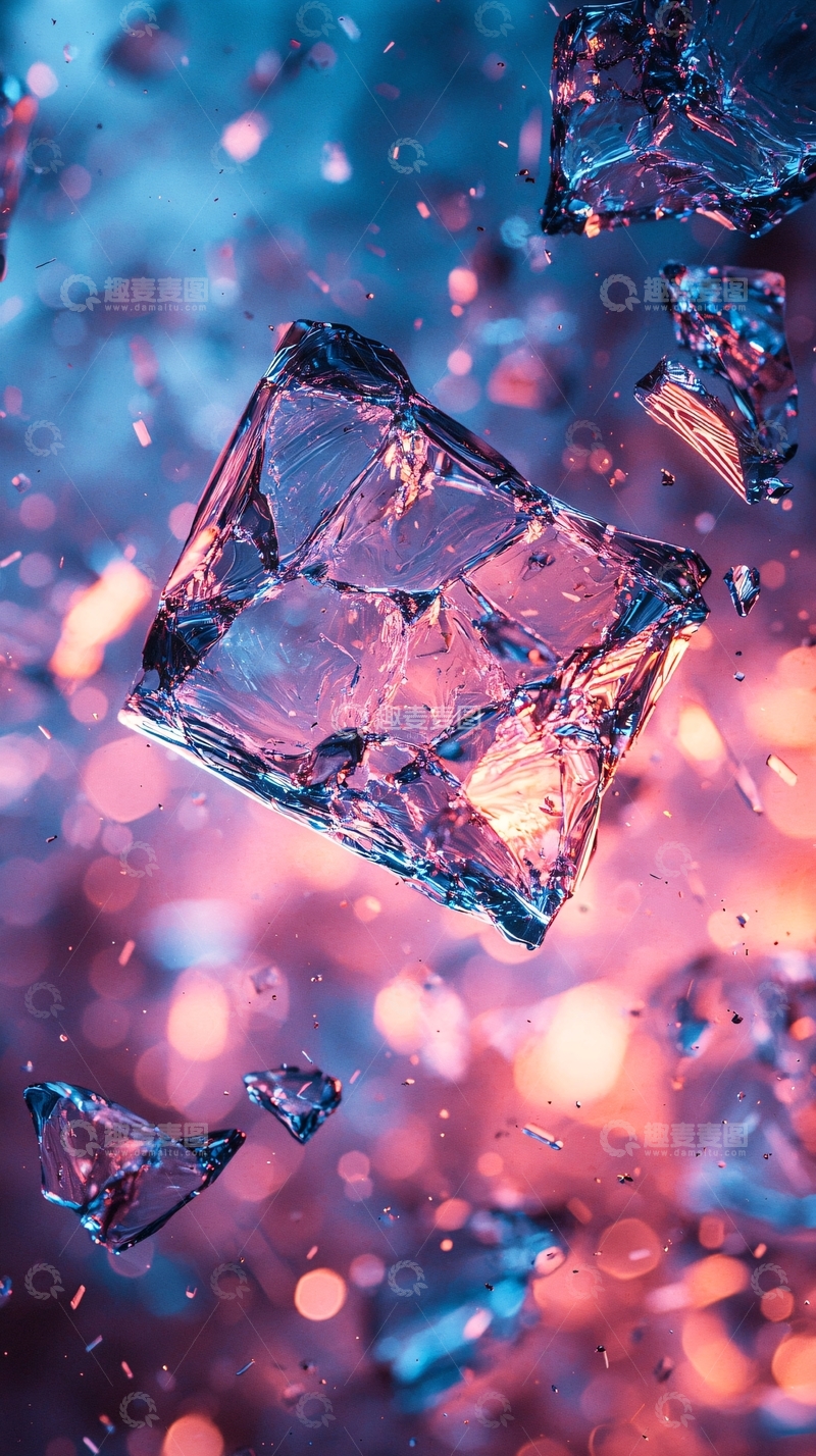 高清大图下载【趣麦麦图】碎裂的冰块