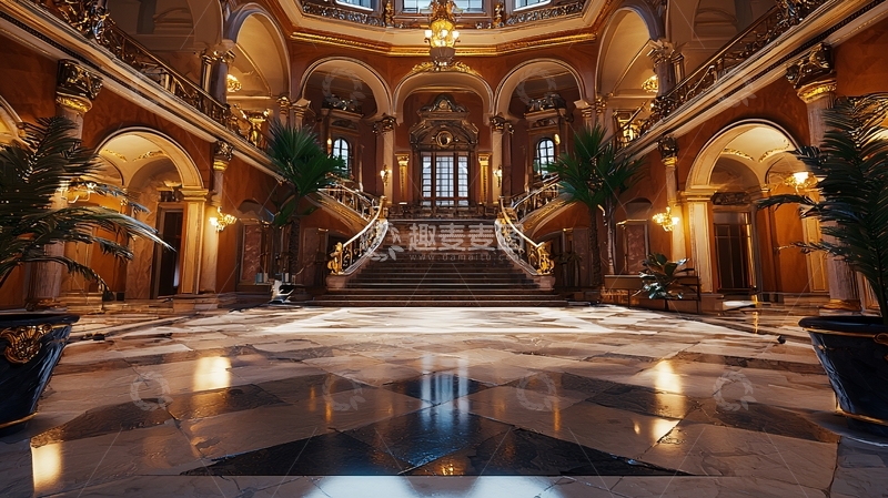高清大图下载【趣麦麦图】奢华酒店大堂21