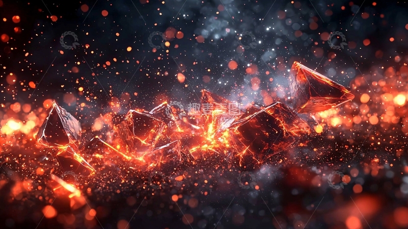 高清大图下载【趣麦麦图】燃烧的碎片