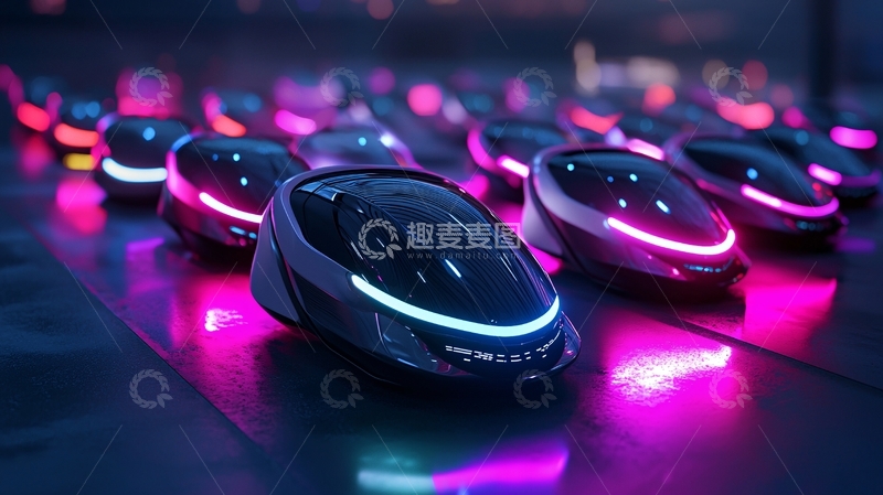 高清大图下载【趣麦麦图】未来科技感无人驾驶汽车