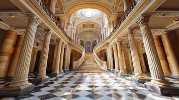 宏伟的古典建筑内部