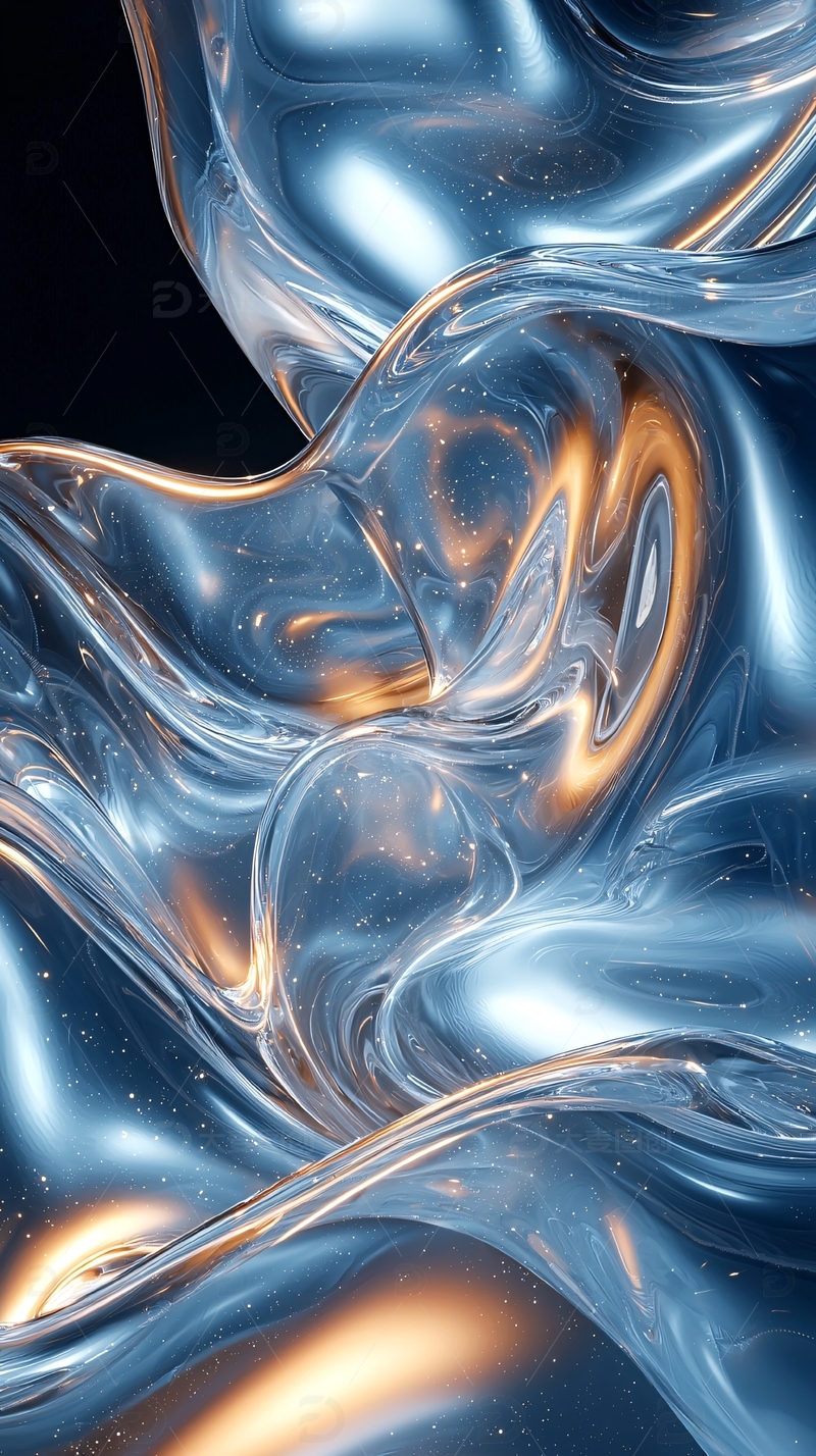 流动金属质感光泽