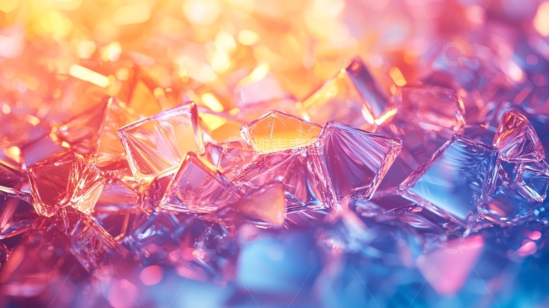高清大图下载【趣麦麦图】彩色碎玻璃特写