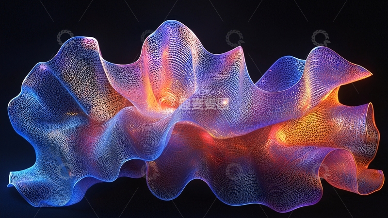 高清大图下载【趣麦麦图】抽象波浪线条