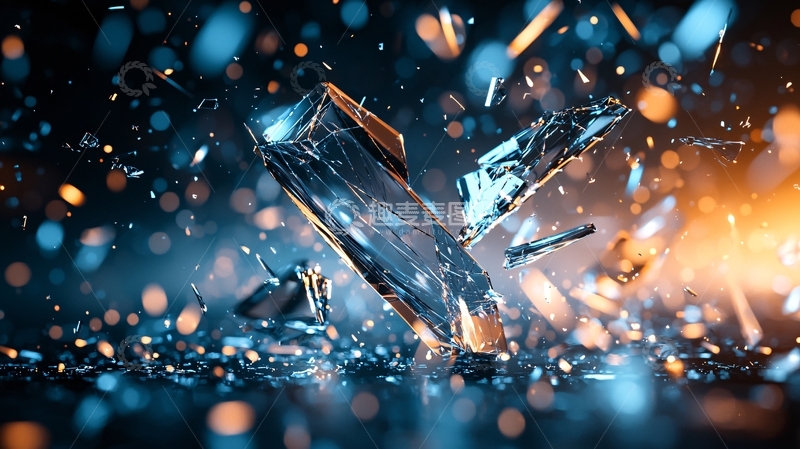 高清大图下载【趣麦麦图】晶体破碎的瞬间