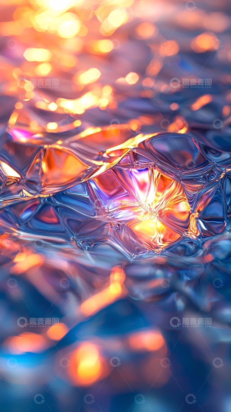 高清大图下载【趣麦麦图】抽象水面光影