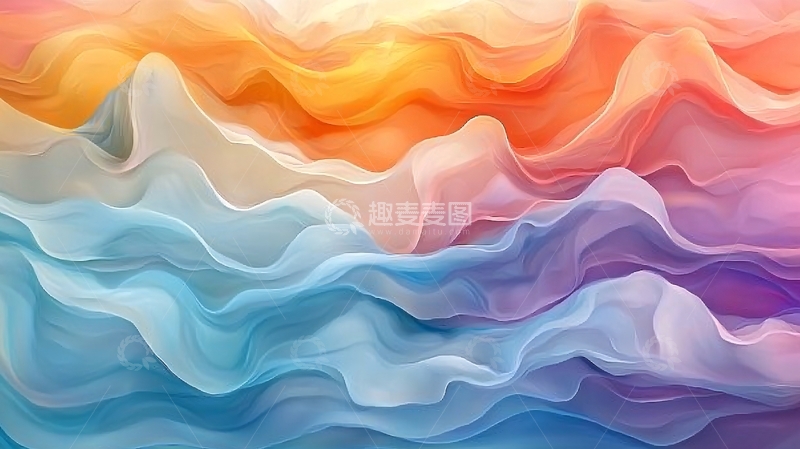 高清大图下载【趣麦麦图】抽象水彩渐变背景