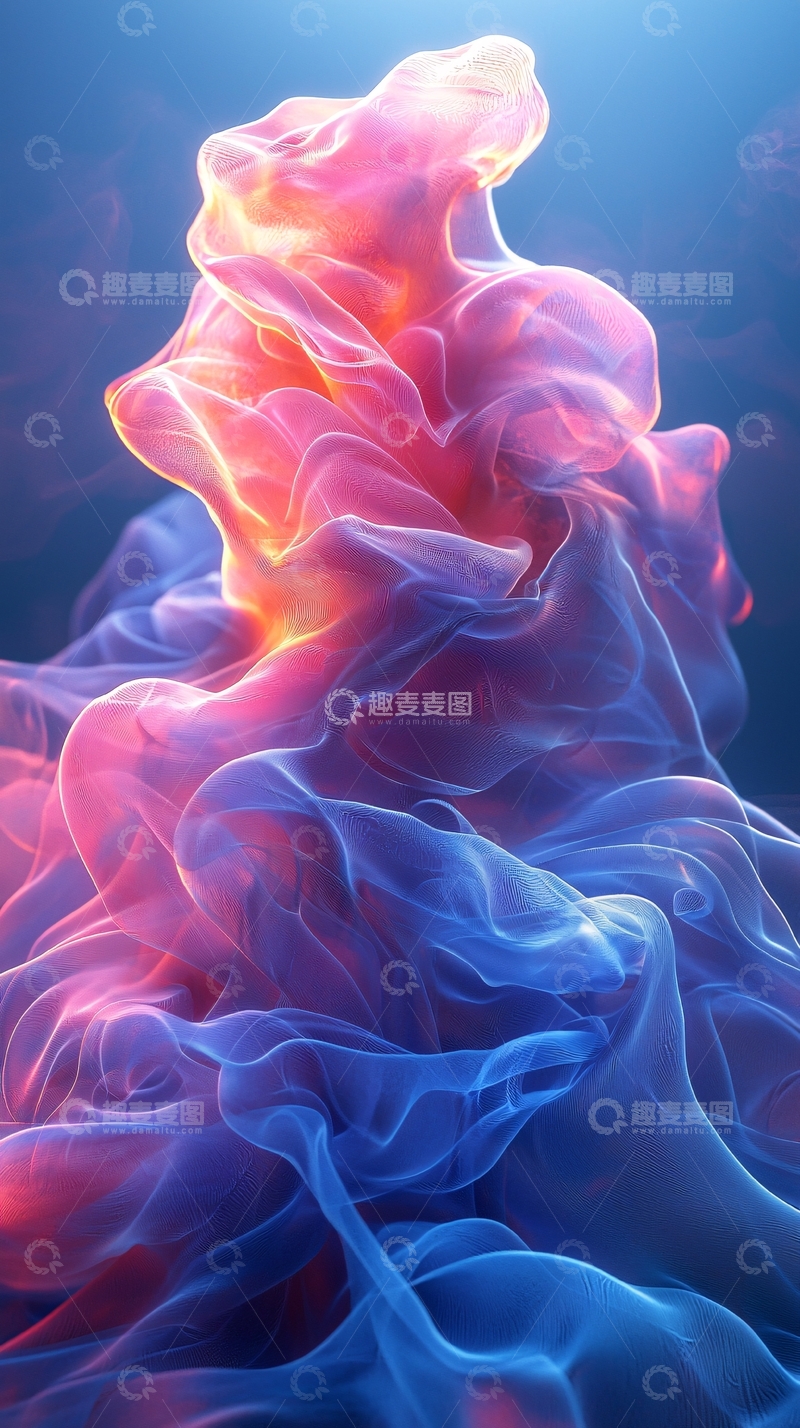 高清大图下载【趣麦麦图】梦幻彩色烟雾