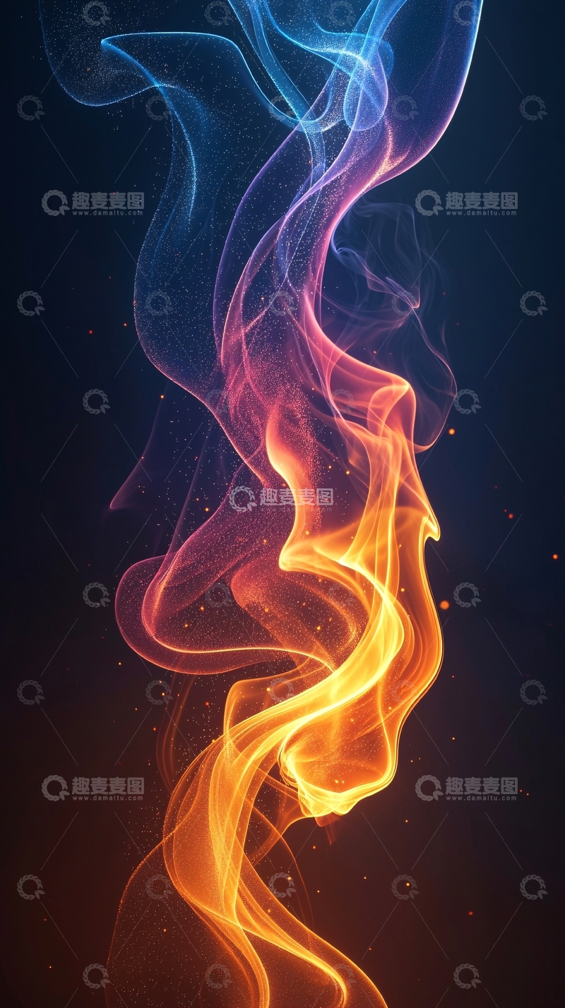 高清大图下载【趣麦麦图】火焰与冰的交织2