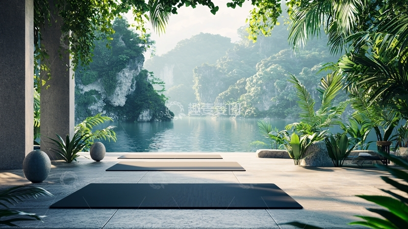 高清大图下载【趣麦麦图】室内瑜伽室